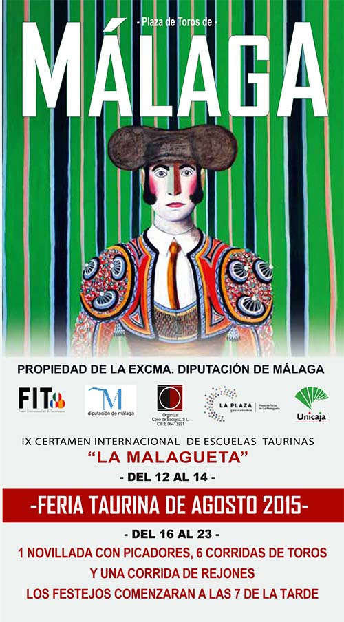 cartel toros Málaga Feria 2015
