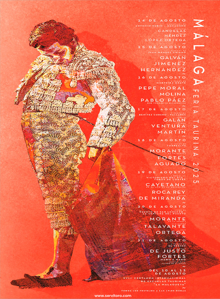 Bullfighting posters Malaga 2025